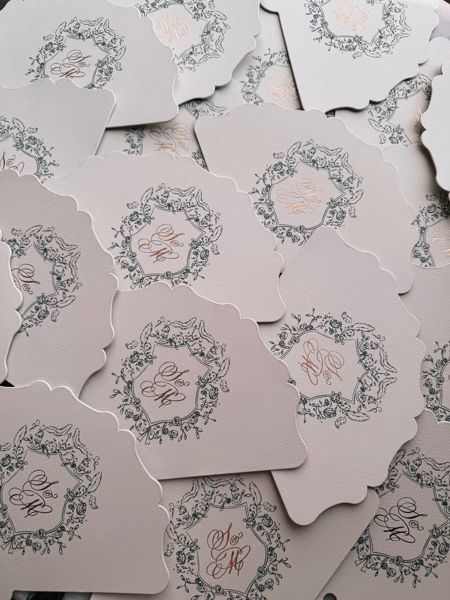 Wedding Green Paper fans | Fans with tassels | Wedding Favors | Wedding itinerary