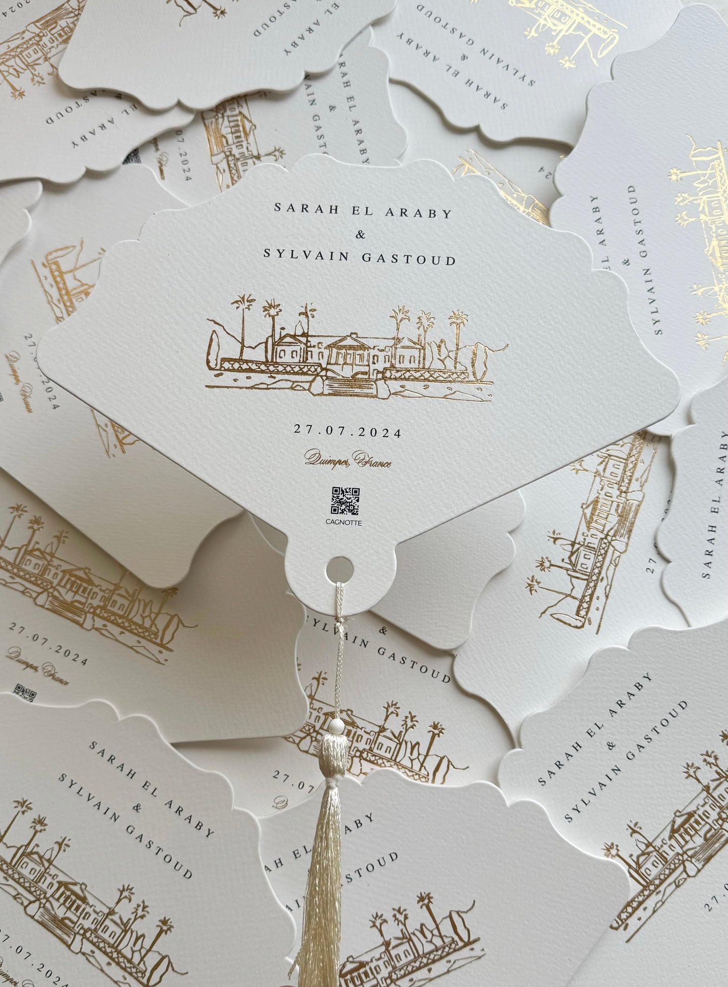 Customized Wedding Paper fans