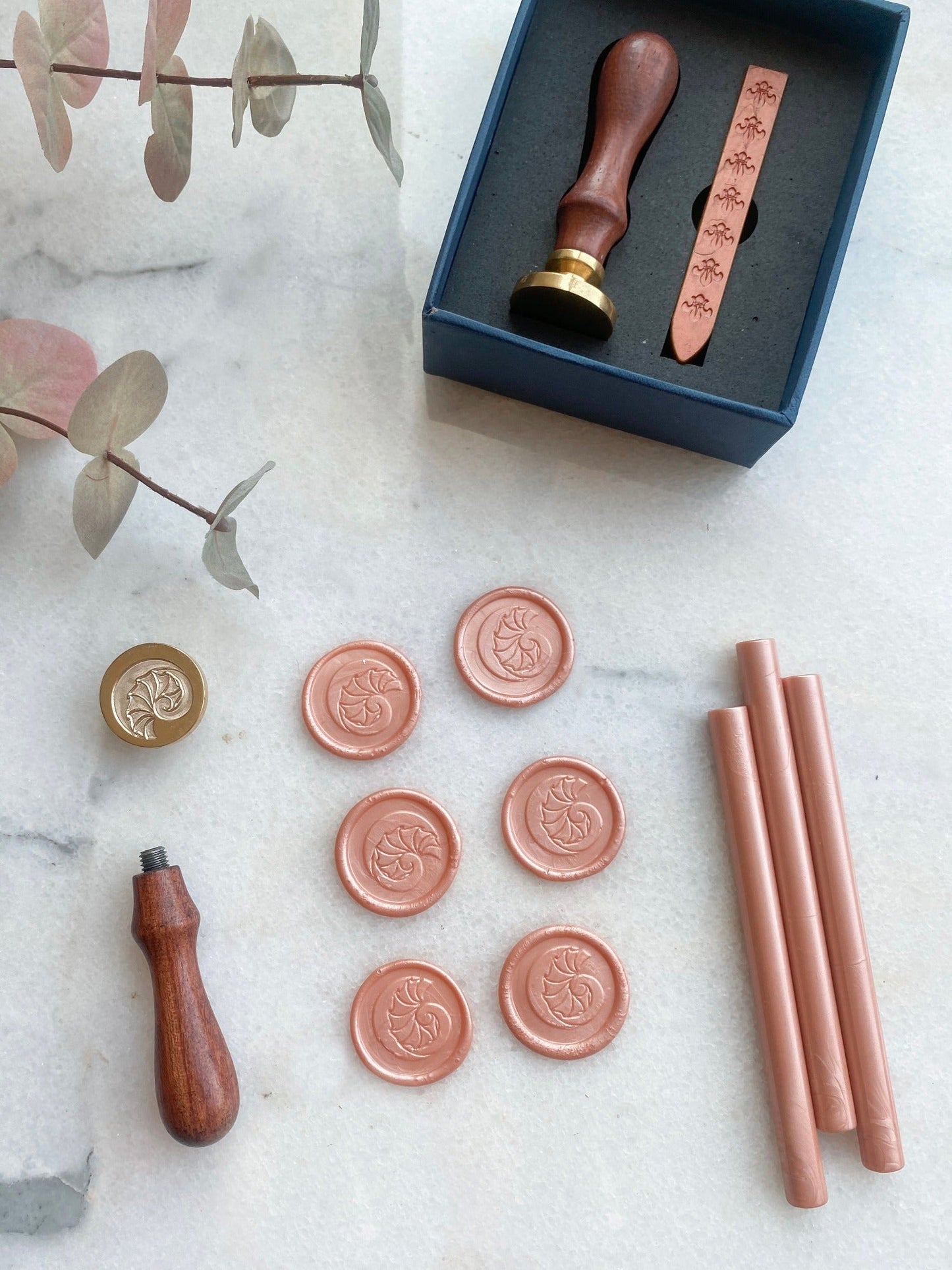 rose gold champagne monogram wedding logo save the date self adhesive wax seals free worldwide shipping stationery supplies wax stamp wedding invitations