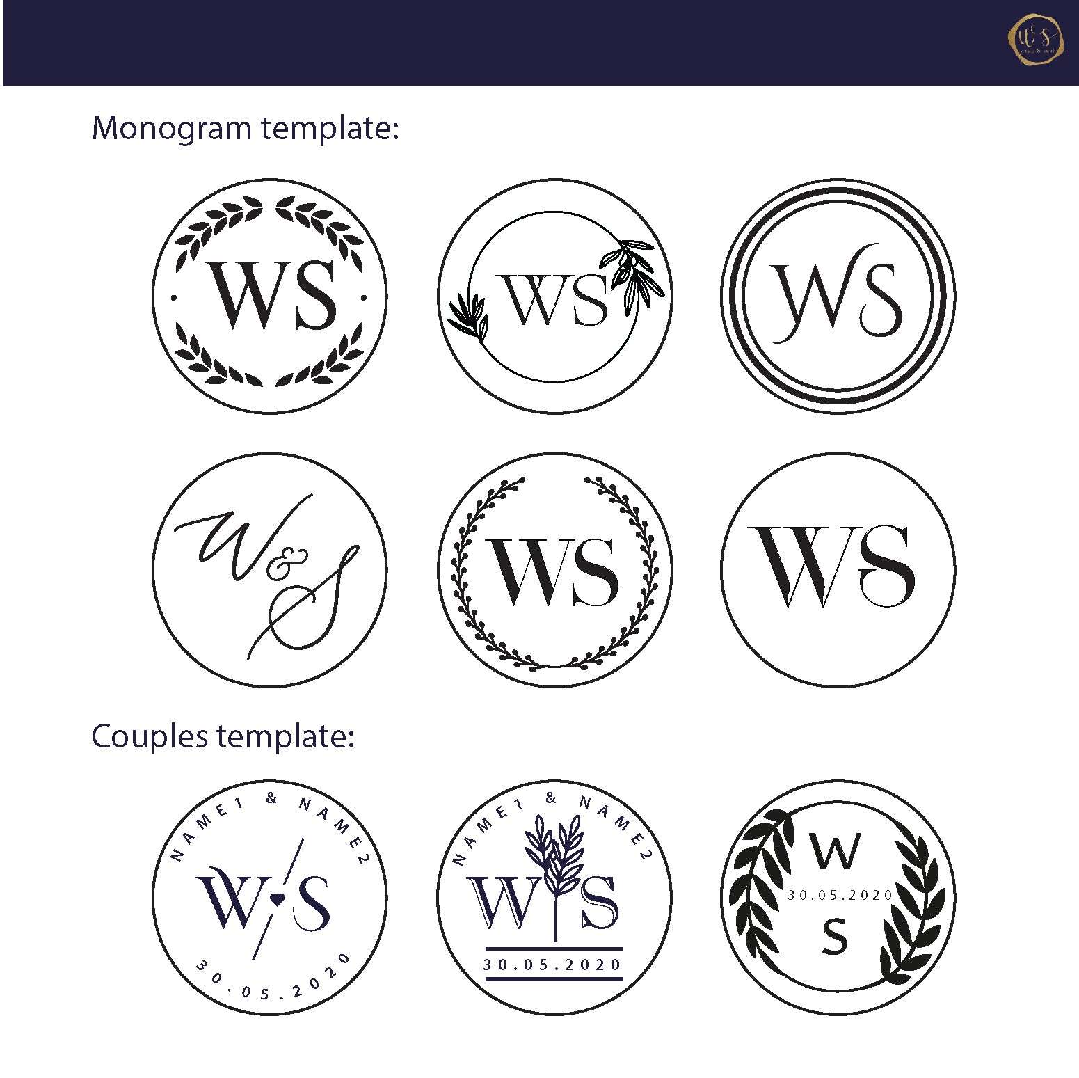 Customized Valentine's stamp gift set - WrapnSeal