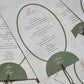 Thick Embossed Wedding Menu Cards with name tags | Personalized Menu | Wedding Stationery | Thank you cards