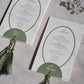 Thick Embossed Wedding Menu Cards with name tags | Personalized Menu | Wedding Stationery | Thank you cards