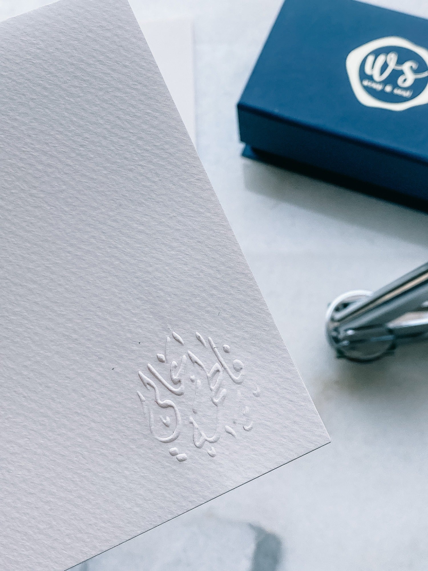 Embossed Caligraphy Calligaphy Embossed Paper Stamp – Wrap & Seal Global
