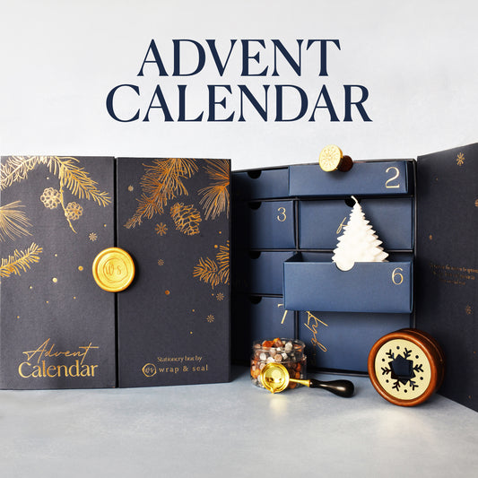 Advent Calendar gift set- Monogram stamp (Free Shipping)