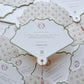 Floral Rosegold Wedding Paper fans with thank you note | Fans with tassels | Wedding Favors