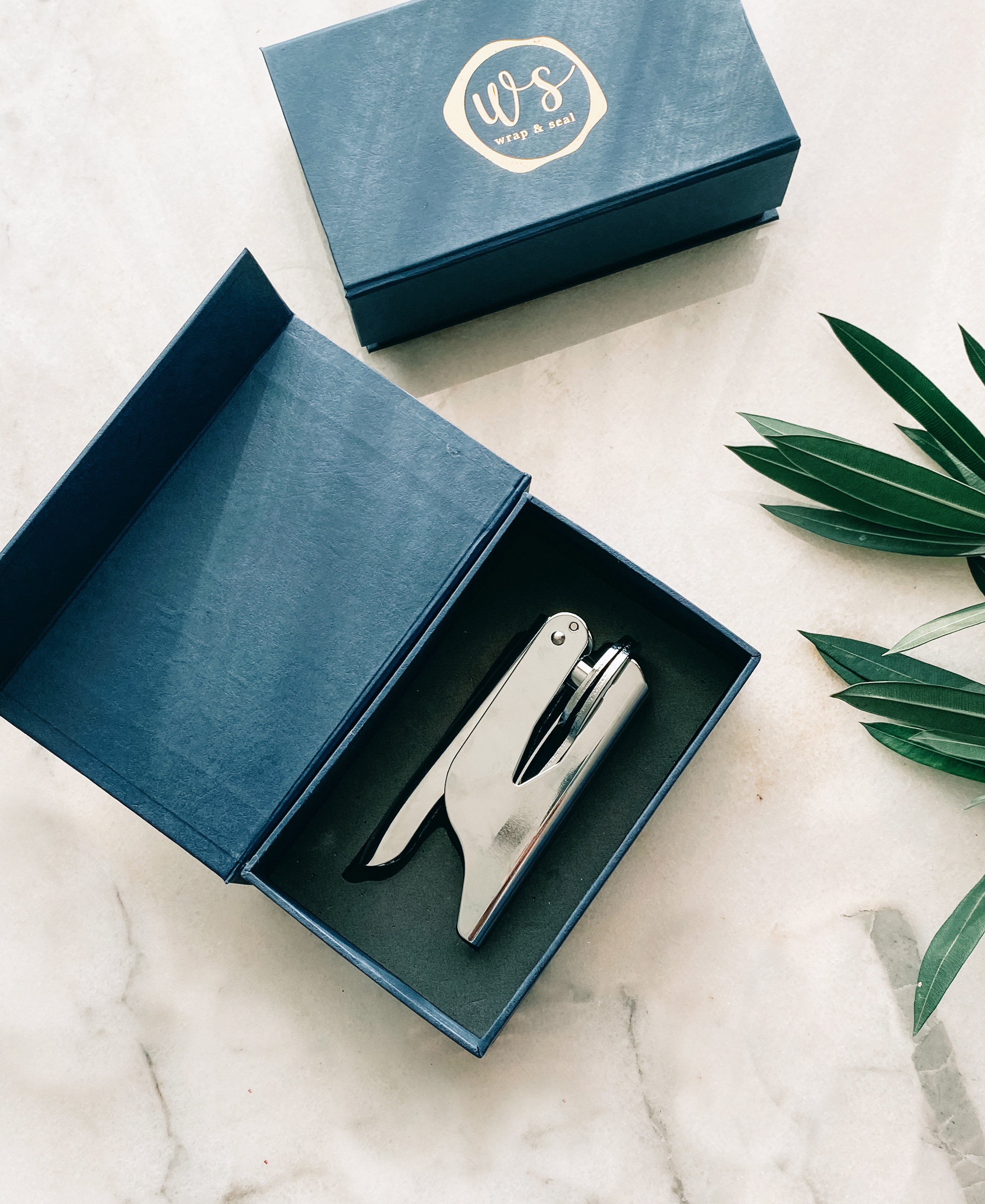 Logo Embossed Paper Stamp ( Design Upload) – Wrap & Seal Global