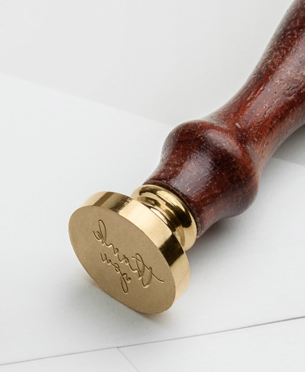 The perfect way to express your appreciation! Our Thank You Wax Stamp is perfect for making a lasting impression on envelopes, letters, cards, and more. Handcrafted with precision, our stamp is ideal for adding a beautiful and personalized touch.