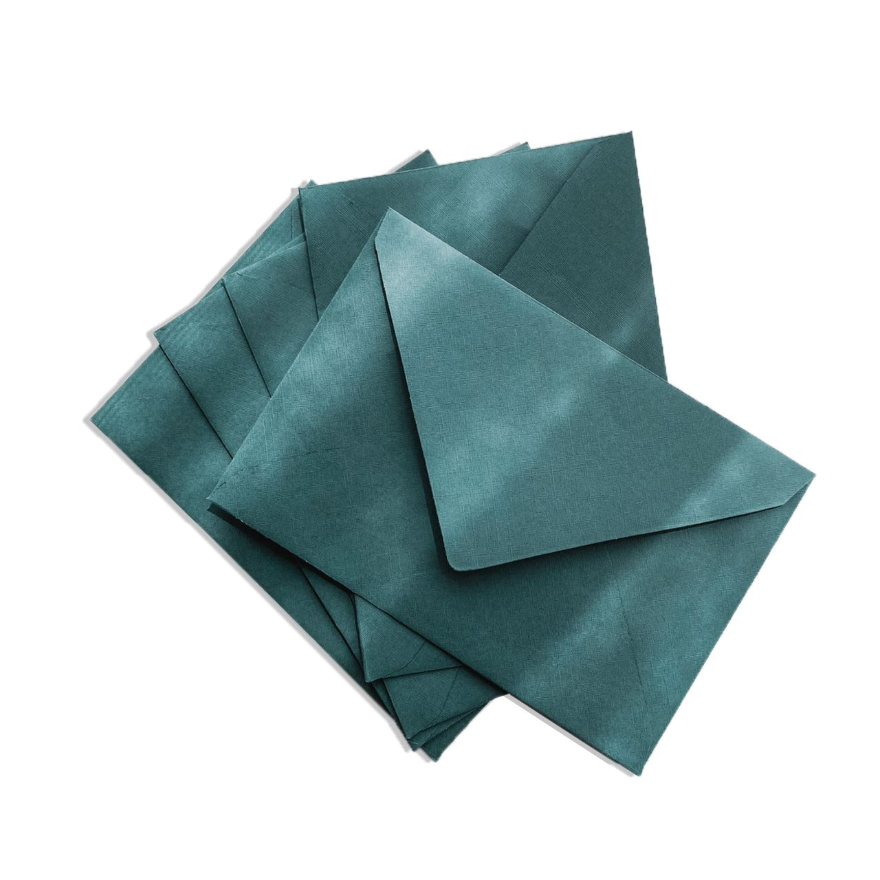 Set of 5 Rectangle hunter green envelopes