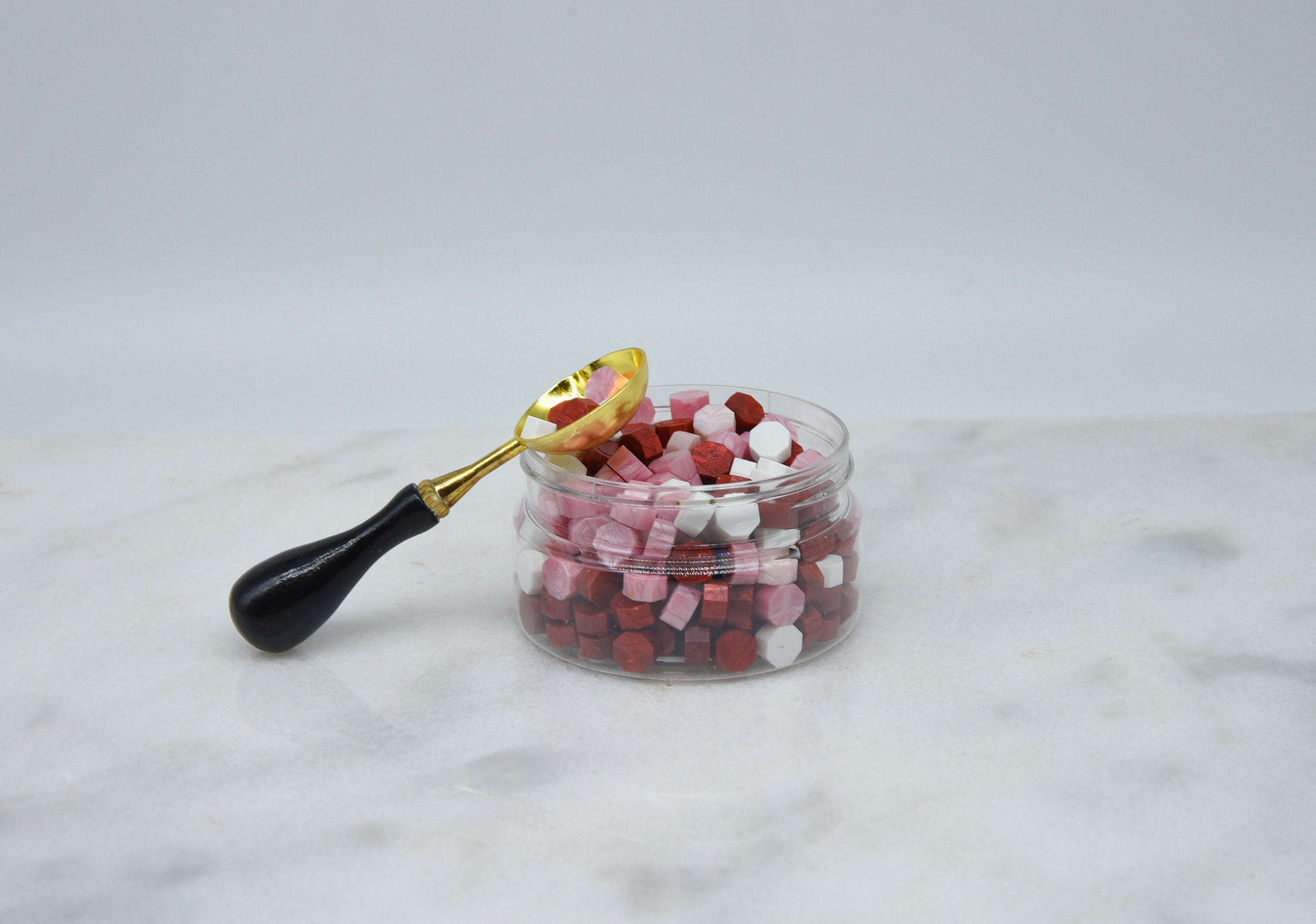 Valentine wax beads jar - WrapnSeal