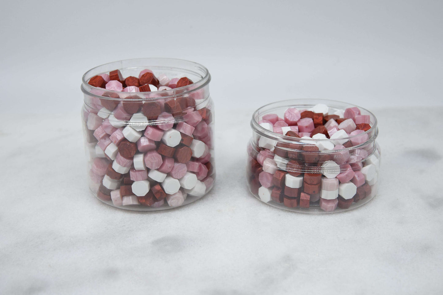 Valentine wax beads jar - WrapnSeal