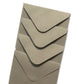 Set of 5 Square beige Envelopes - textured