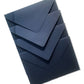 Set of 5 Rectangle navy blue envelopes