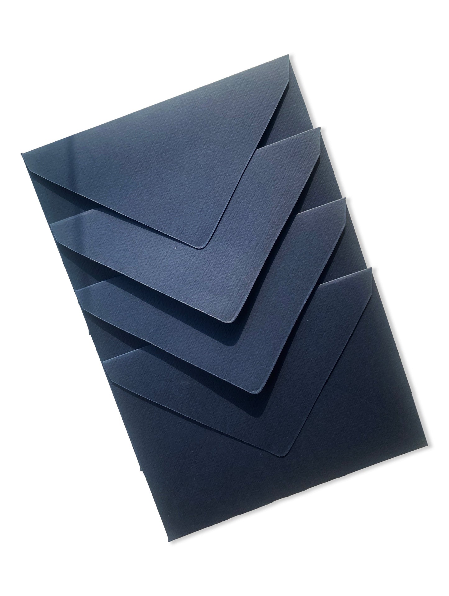 Set of 5 Rectangle navy blue envelopes