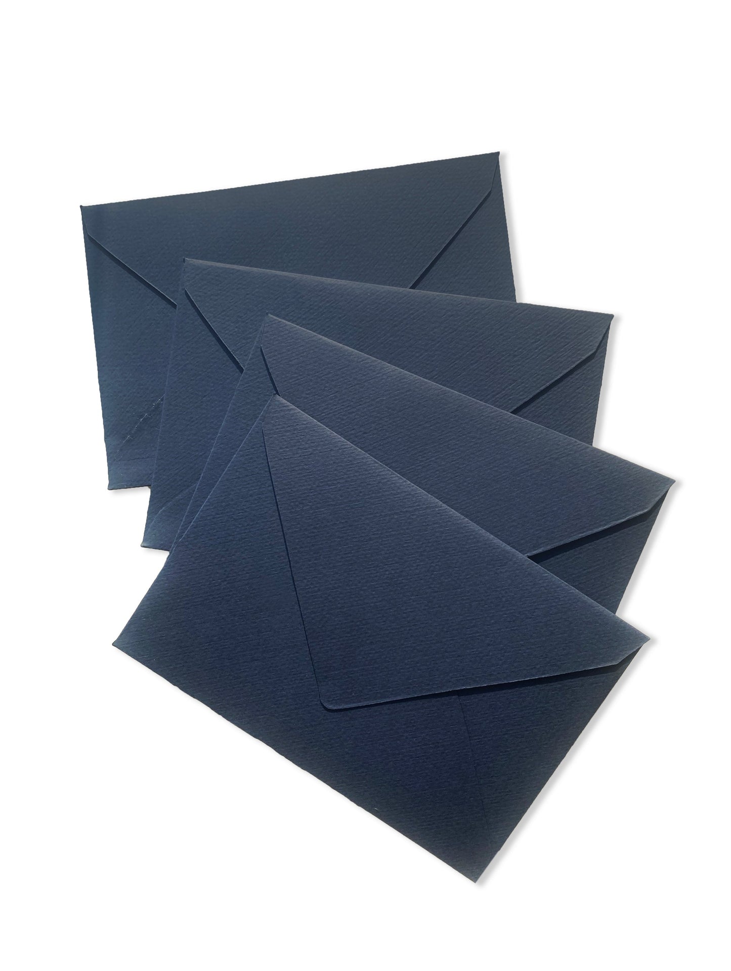 Set of 5 Rectangle navy blue envelopes