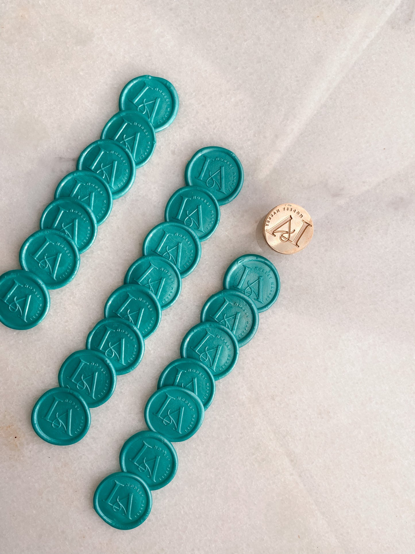 turquoise-wax-seals-logo-design-self-adhesive-wrapnseal